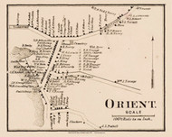 Orient, New York 1858 Old Town Map Custom Print - Suffolk Co.