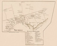 Southold Village, New York 1858 Old Town Map Custom Print - Suffolk Co.