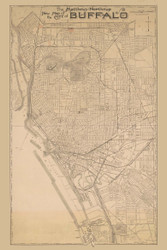 Buffalo  1916 - Old Map Reprint - New York Cities Other Erie Co.