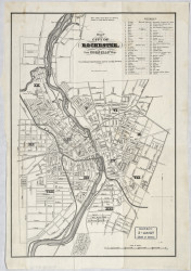 Rochester 1870 - Old Map Reprint - New York Cities Other Monroe Co.