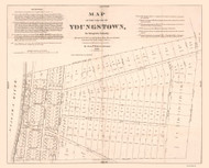 Youngstown 1858 - Old Map Reprint - New York Cities Other Niagara Co.