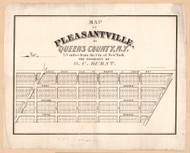 Pleasantville ca 1880 - Old Map Reprint - New York Cities Other Queens Co.