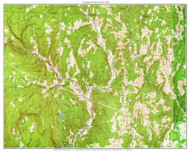 Colrain 1961 - Custom USGS Old Topo Map - Massachusetts 7x7 Custom