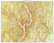 Colrain 1977 - Custom USGS Old Topo Map - Massachusetts 7x7 Custom
