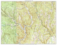 Colrain 1990 - Custom USGS Old Topo Map - Massachusetts 7x7 Custom