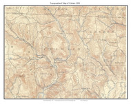 Colrain 1894 - Custom USGS Old Topo Map - Massachusetts 7x7 Custom