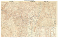 Franklin County 1890's - Custom USGS Old Topo Map - Massachusetts 7x7 Custom