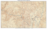 Franklin County West 1890's - Custom USGS Old Topo Map - Massachusetts 7x7 Custom