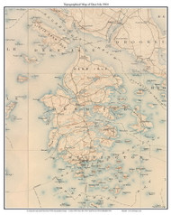 Deer Isle 1904 - Custom USGS Old Topo Map - Maine