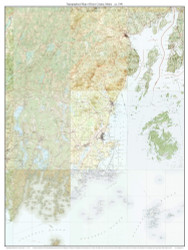 Knox County 1941 - Custom USGS Old Topo Map - Maine