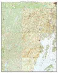 Waldo County 1941 - Custom USGS Old Topo Map - Maine