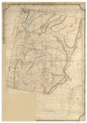 Sharon ca. 1852  - Old Map Reprint - Connecticut Cities Other