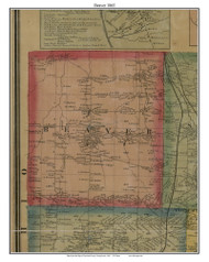 Beaver, Pennsylvania 1865 Old Town Map Custom Print - Crawford Co.