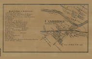 Cambridge Village, Pennsylvania 1865 Old Town Map Custom Print - Crawford Co.