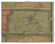Sparta, Pennsylvania 1865 Old Town Map Custom Print - Crawford Co.