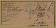 Spartansburgh, Pennsylvania 1865 Old Town Map Custom Print - Crawford Co.