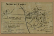 Spring Corners, Pennsylvania 1865 Old Town Map Custom Print - Crawford Co.