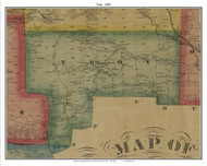 Troy, Pennsylvania 1865 Old Town Map Custom Print - Crawford Co.