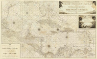 West Indies 1788 - Huge Carribean Sea map