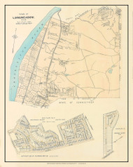 Longmeadow, Massachusetts 1912 Old Town Map Custom Reprint - Hampden Co.