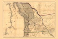 Oregon 1844 Young - Old State Map Reprint