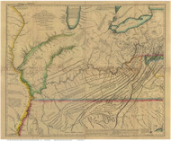 Western Parts of Virginia, Pennsylvania, Maryland and North Carolina, 1778 V1 Northeast Not NE - USA Regionals