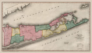 Suffolk County New York 1840 - Burr State Atlas