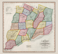 Otsego County New York 1840 - Burr State Atlas