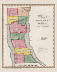 Seneca County New York 1840 - Burr State Atlas