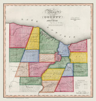 Monroe County New York 1840 - Burr State Atlas