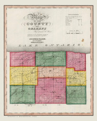 Orleans County New York 1840 - Burr State Atlas