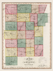 Genesee County New York 1840 - Burr State Atlas