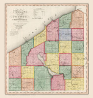 Chautauque County New York 1840 - Burr State Atlas