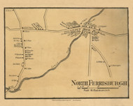 North Ferrisburg, Vermont 1857 Old Town Map Custom Print - Addison Co.