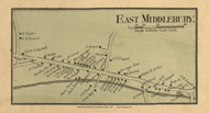 East Middlebury, Vermont 1857 Old Town Map Custom Print - Addison Co.