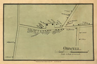 Orwell Village, Vermont 1857 Old Town Map Custom Print - Addison Co.