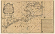 North Carolina 1738 Wimble - Old State Map Reprint