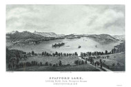 Spofford Lake - NH Lakes, New Hampshire 1885 - Old Map Reprint
