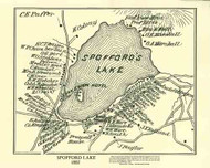 Spofford Lake - NH Lakes, New Hampshire 1892 - Old Map Custom Print