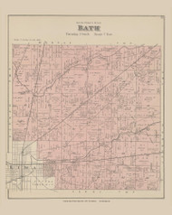 Bath, Ohio 1880 Old Town Map Custom Reprint - Allen Co.