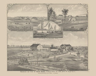 Residence & Farm of Henry Boose, Ohio 1880 Old Town Map Custom Reprint - Allen Co.