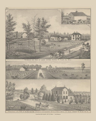 Residences & Farms of Jacob Crites & Elias Crites, Ohio 1880 Old Town Map Custom Reprint - Allen Co.