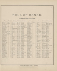 Roll of Honor - Page 131, Ohio 1880 Old Town Map Custom Reprint - Allen Co.