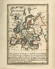 Europe - 1758 Bowen - World Atlases