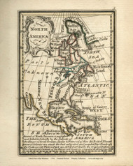 North America - 1758 Bowen  - World Atlases