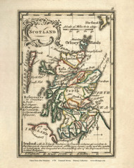 Scotland - 1758 Bowen - World Atlases
