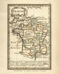 France - 1758 Bowen  - World Atlases