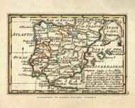 Spain & Portugal - 1758 Bowen - World Atlases