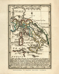 Italy - 1758 Bowen  - World Atlases