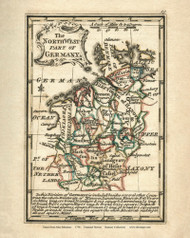 The North West Part of Germany - 1758 Bowen - World Atlases